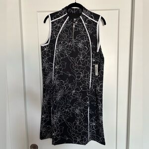 NWT Tail Large Navy White Sleeveless Dress 1/4 Zip Golf No undershorts